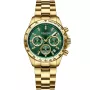Dissing Lady MK9 Swarovski D1531 watch with Green dial and a watch case of 39 mm in diameter and a Metallink in Gold