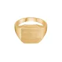 Avilé Jewelry Brushed Signet Ring 18 ct. Goldplated Silver DI001-GP