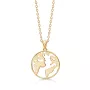 Avilé Jewelry World Necklace Goldplated Silver DI012-GP