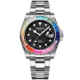 Dissing Diver Rainbow D1096 watch for Man with  dial that measures 43 mm in diameter and has a  Metal band watch strap