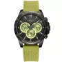 Dissing Tuatara D1466 watch with Black dial and a watch case of 46 mm in diameter and a Rubber in Green