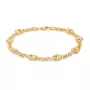 IX Studios Rock Curb Bracelet 22 ct. Goldplated Silver DMV0339GD