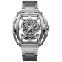 Ciga Design Hunter Z035-SS01-W1S watch with Silver dial and a watch case of 43 mm in diameter and a Metallink in Silver