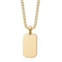 Captena Rectangle Necklace Stainless Steel DU10064