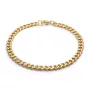 Captena Panzer Golden Steel Bracelet 5 mm Bracelet Stainless Steel DU20016