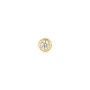 Ania Haie Sparkle Bezel Barbell Earring Single Goldplated Silver E035-06G
