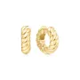 Ania Haie Bold Texture Earrings Goldplated Silver E063-07G