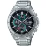 Casio Edifice EFS-S510D-1BVUEF watch with Black dial and a watch case of 46 mm in diameter and a Metallink in Silver