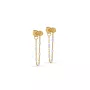 Enamel Lola Sky Earrings Goldplated Silver E140GM-Sky
