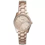 Fossil Scarlette Mini-Tone ES4318 watch with Rose Gold dial and a watch case of 32 mm in diameter and a Metallink in Rose Gold