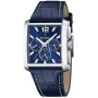 Festina Chrono Timeless F20636/2 watch with Blue dial and a watch case of 38 mm in diameter and a Leather in Blue
