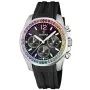 Festina Rainbow F20610/3 watch with Black dial and a watch case of 38 mm in diameter and a Rubber in Black