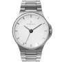 Nordgreen Guardian 40 mm GU40SIHLSIXX watch with White dial and a watch case of 40 mm in diameter and a Metallink in Silver
