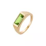 Maria Black Harald Ring 22 ct. Goldplated Silver 500422YG-GREEN
