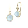 Julie Sandlau Prime Milky Aqua Earrings 18 ct. Goldplated Silver HKS181GDMLAQCRCZ