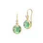 Julie Sandlau Prime Green Amethyst Earrings Goldplated Silver HKS181GDGRATCRCZ