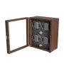 Mulhouse Watch Winder 4 Watches Brown Wood KXD0712