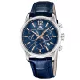 Jaguar Acamar Chronograph J968/2 watch with Blue dial and a watch case of 42 mm in diameter and a Leather in Blue