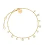 Rosefield Dangling Crystal Bracelet Goldplated Stainless Steel JBDCG-J1022
