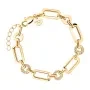 Rosefield Multi Octagon Studs Bracelet Goldplated Stainless Steel JBOSG-J900