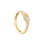 Rosefield Pave Wave Ring Goldplated Stainless Steel JRPW52G-J1266