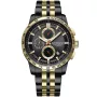 Kensington Sport K0096 watch with Black dial and a watch case of 44 mm in diameter and a Metallink in Gold