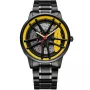 Kensington Racing K0016 watch with Black dial and a watch case of 43 mm in diameter and a Metallink in Black