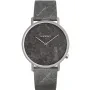 Komono Lewis KOM-W4053 watch with Grey dial and a watch case of 40 mm in diameter and a Leather in Grey