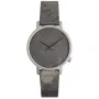 Komono Harlow KOM-W4100 watch with Grey dial and a watch case of 36 mm in diameter and a Leather in Grey