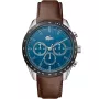 Lacoste Boston 2011093 watch with Blue dial and a watch case of 42 mm in diameter and a Leather in Brown