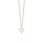 Mads Z Tender Heart Necklace 14 ct. Gold 0,12 ct. 1531312