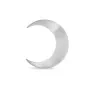 Jane Kønig Big Half Moon Earring Single Silver MHMS-XJK24-1-S