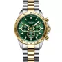 Dissing MK9 D1206 watch with Green dial and a watch case of 43 mm in diameter and a Metallink, Two-Tone in Gold, Silver