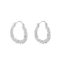 Pico Ocean Medium Earrings Silverplated Brass N01008-FS