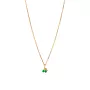 Enamel Cherry Grass Necklace 18 ct. Goldplated Silver N70GM