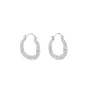 Pico Ocean Medium Earrings Silverplated Brass N01008-FS