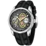 Pagani Design Automatic PD-YS022 watch with Black dial and a watch case of 44 mm in diameter and a Rubber in Black