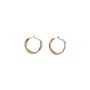 Pico Grace Creole Earrings 24 ct. Goldplated Brass G01005-FG