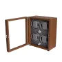 Mulhouse Watch Winder 4 Watches Brown Wood KXD0712