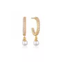 Sif Jakobs Ellera Perla Medio Earrings 18 ct. Goldplated Silver SJ-E12280-CZ-SG