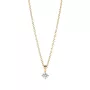 Sif Jakobs Princess Piccolo Necklace 18 ct. Goldplated Silver SJ-P4MMRD-CZ-YG-45