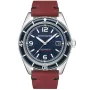 Spinnaker Fleuss Automatic SP-5055-08 watch with Blue dial and a watch case of 43 mm in diameter and a Leather in Red