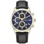 Studsgaard Chronograph S0073 watch with Blue dial and a watch case of 42 mm in diameter and a Leather in Black
