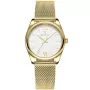 Schultz Jasmin SZ1007 watch with White dial and a watch case of 34 mm in diameter and a Mesh in Gold
