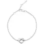 Jane Kønig Tied Heart Bracelet Bracelet 18 ct. Silver THB-AW25-S