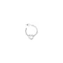 Jane Kønig Tied Heart Hoop Earring Single 18 ct. Silver THH-AW25-S