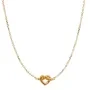Jane Kønig Tied Heart Necklace Necklace 18 ct. Goldplated Silver THN-AW25-G