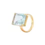 House of Vincent Candy Rock Sky Blue Topas Ring 18 ct. Goldplated Silver VJ080-LRG-BT