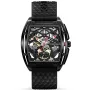 Ciga Design Z-Series Skeleton Automatic Z031-BLBL-W15BK watch with Black dial and a watch case of 48 mm in diameter and a Rubber in Black