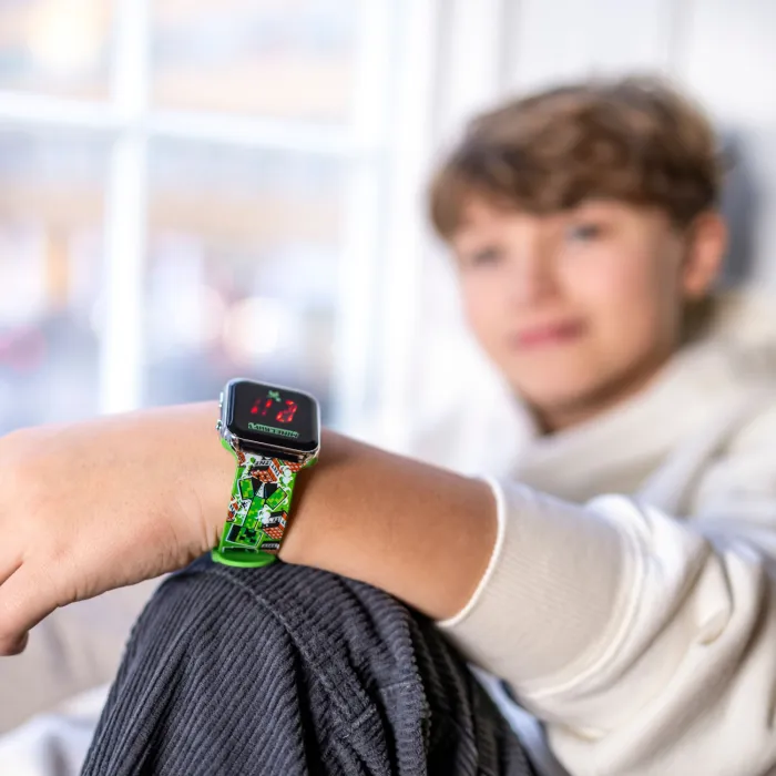 Minecraft digital wrist watch deals